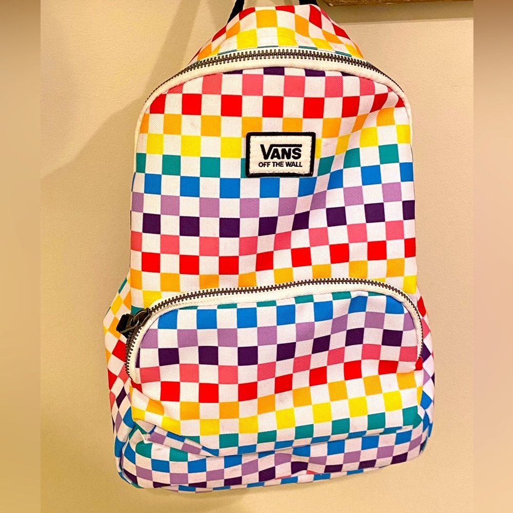 Vans Old Skool Rainbow Checkerboard mini backpack